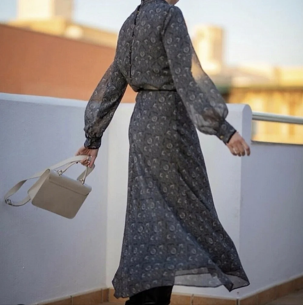 zara sheer sleeve dress Zara Dress Womens XS Beige Chiffon Lace Tiered Maxi Long Sleeve Boho Formal